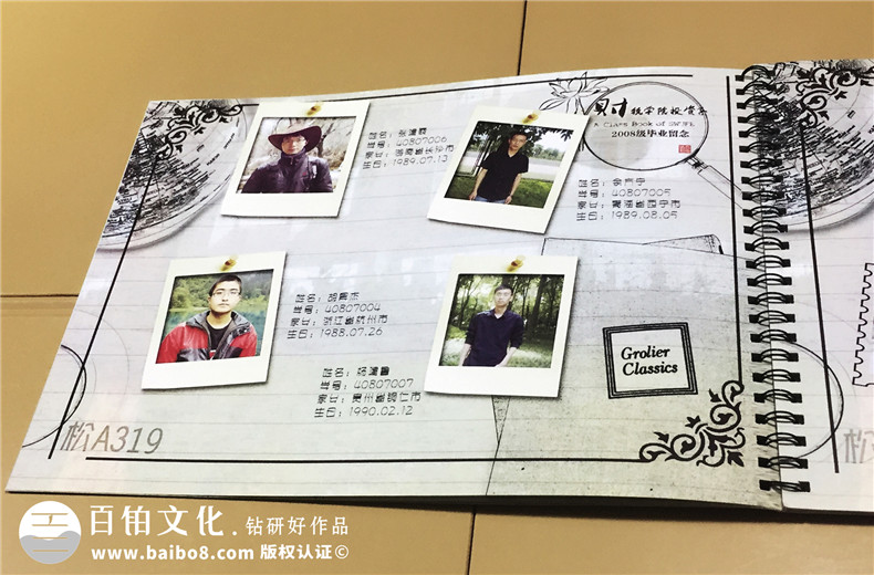 大學(xué)畢業(yè)紀念冊設計制作-西南財大投資系2008級