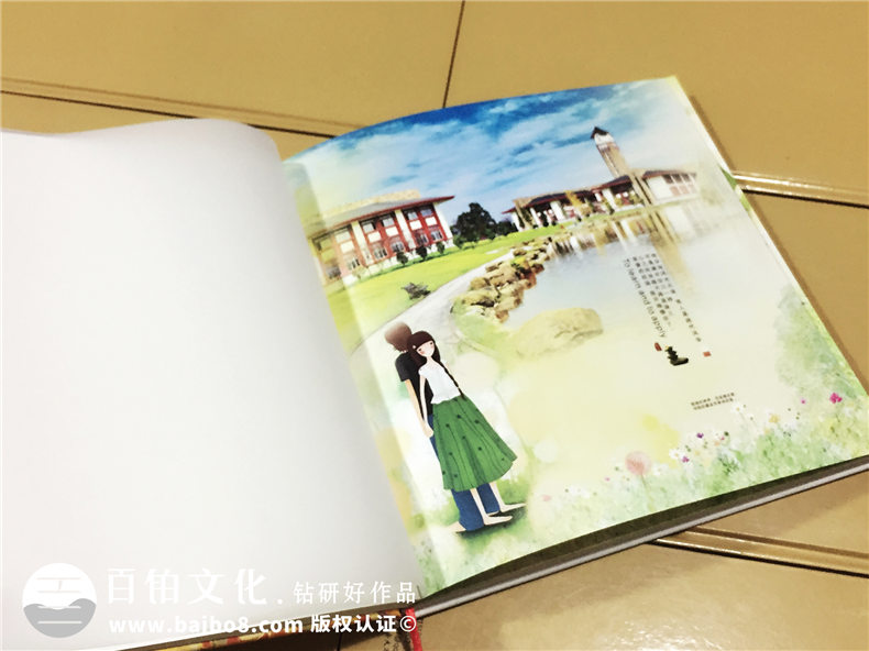 畢業(yè)同學(xué)錄設計制作(以手繪或實(shí)拍的學(xué)校圖片為背景),可手寫(xiě)填信息