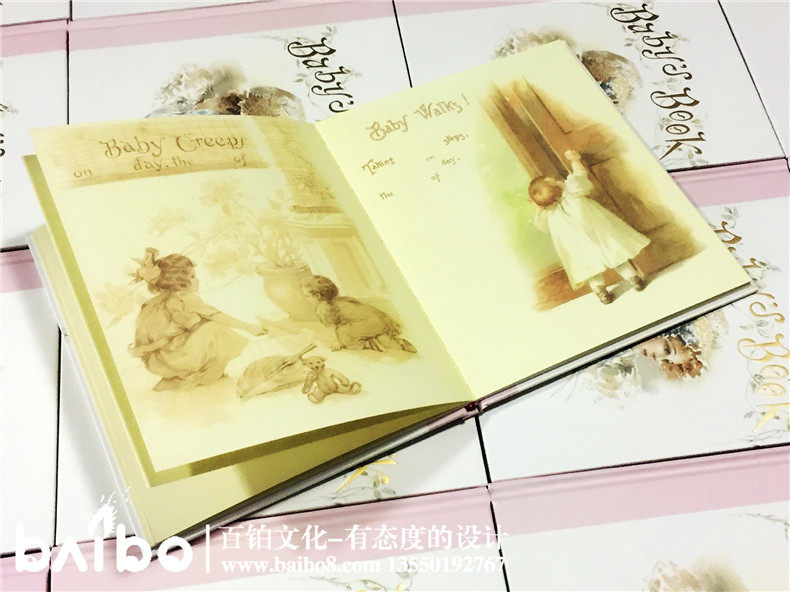 可書(shū)寫(xiě)親子幼兒書(shū)-寶寶成長(cháng)紀錄冊-歐式浪漫少女