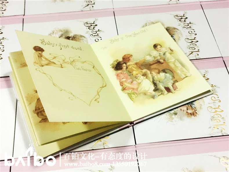 可書(shū)寫(xiě)親子幼兒書(shū)-寶寶成長(cháng)紀錄冊-歐式浪漫少女