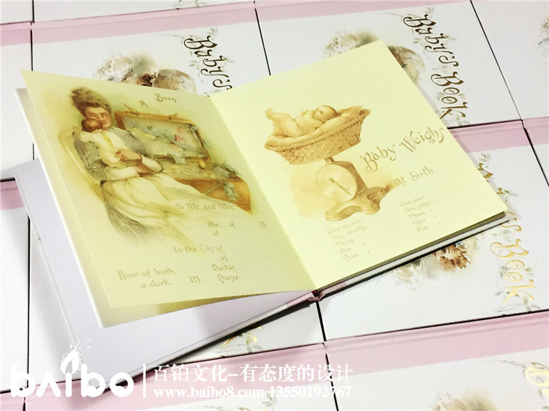 可書(shū)寫(xiě)親子幼兒書(shū)-寶寶成長(cháng)紀錄冊-歐式浪漫少女