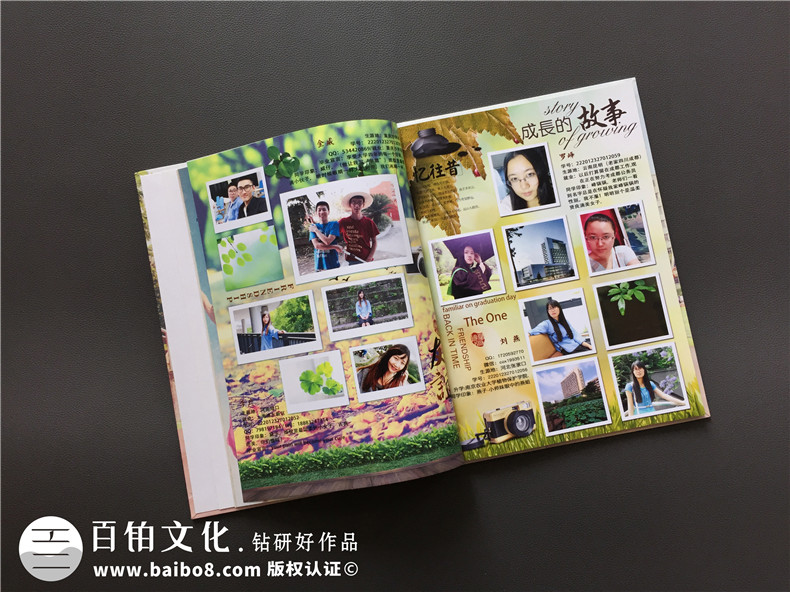 大學(xué)畢業(yè)校園紀念冊-記錄大學(xué)四年成長(cháng)的同學(xué)錄相冊設計-留念影集