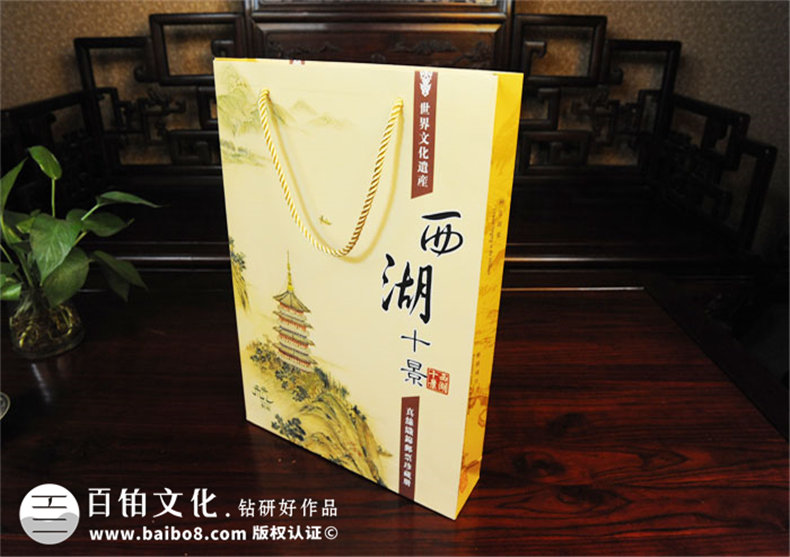 西湖十景中式復古卡書(shū)裝訂設計-成都卡書(shū)制作