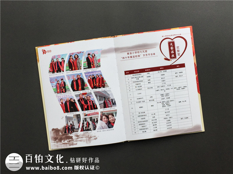 同學(xué)聚會(huì )照片書(shū)紀念相冊?xún)热菰O計-廣元香溪小學(xué)40年同學(xué)會(huì )影集策劃