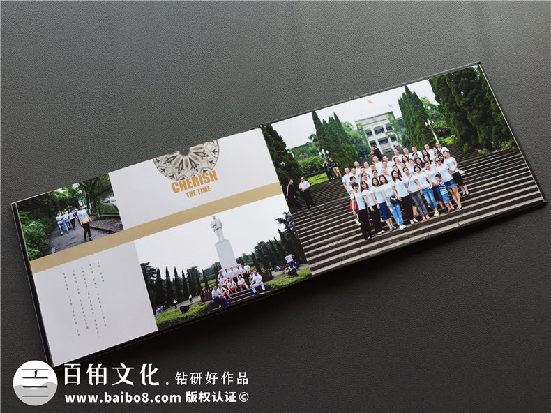 畢業(yè)十周年同學(xué)聚會(huì )紀念冊做成水晶相冊好看么?歐美風(fēng)格同學(xué)錄案例