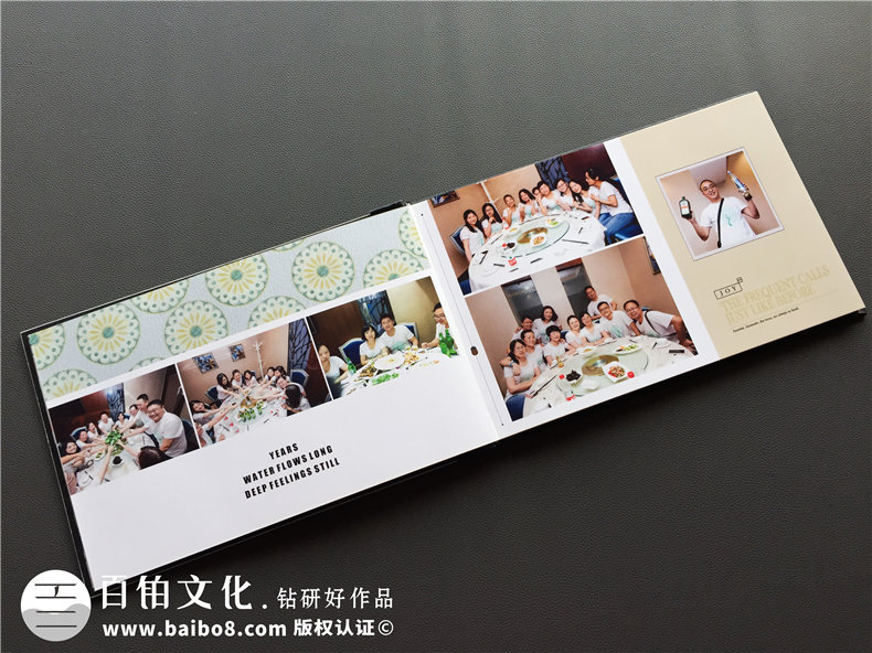 畢業(yè)十周年同學(xué)聚會(huì )紀念冊做成水晶相冊好看么?歐美風(fēng)格同學(xué)錄案例
