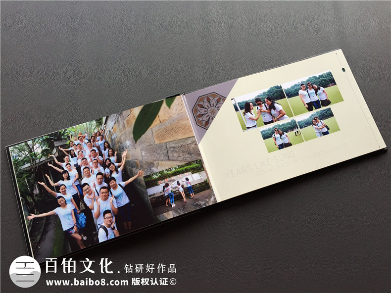 畢業(yè)十周年同學(xué)聚會(huì )紀念冊做成水晶相冊好看么?歐美風(fēng)格同學(xué)錄案例