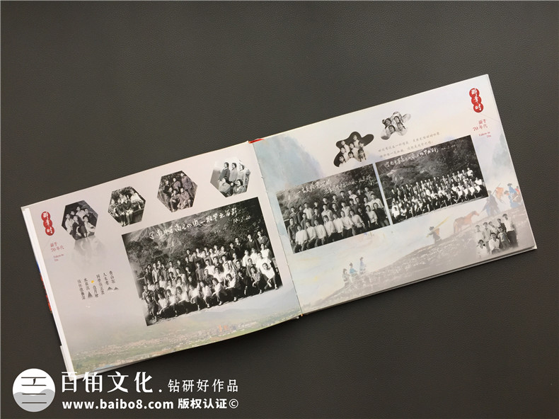 老友同學(xué)會(huì )紀念相冊影集制作-同學(xué)錄定做-涼山寧南中學(xué)畢業(yè)45周年