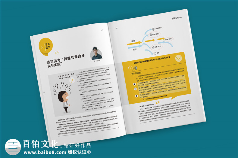 公司經(jīng)營(yíng)生產(chǎn)的內刊版面主題-企業(yè)內部雜志欄目設計