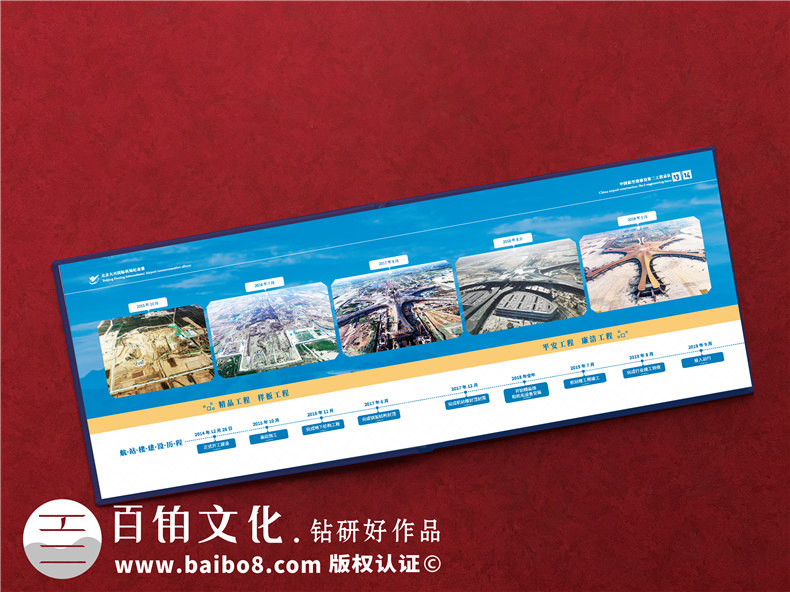 項目建設收官驗收回顧紀念相冊-項目竣工匯報畫(huà)冊