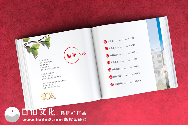 公司周年活動(dòng)紀念畫(huà)冊-銘記團隊部門(mén)成長(cháng)的周年慶畫(huà)冊設計