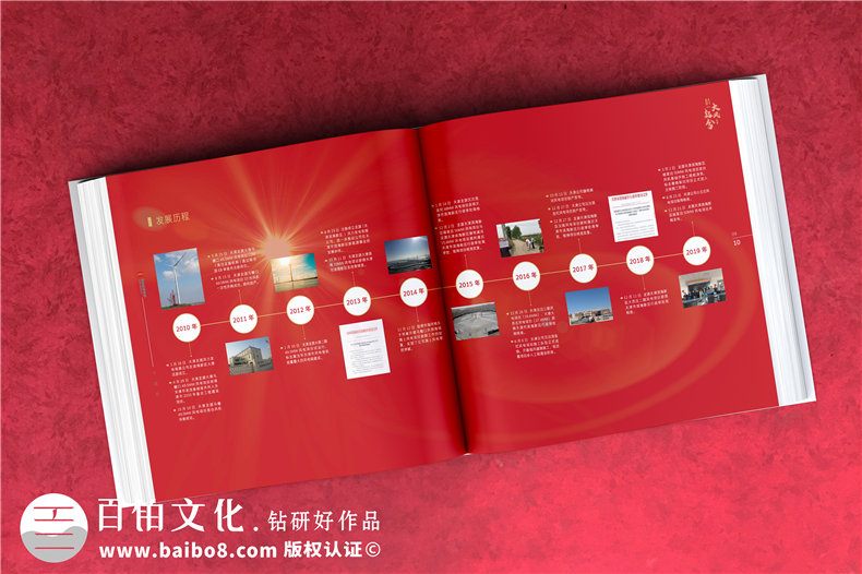 集團周年畫(huà)冊-單位周年紀念冊的制作方案