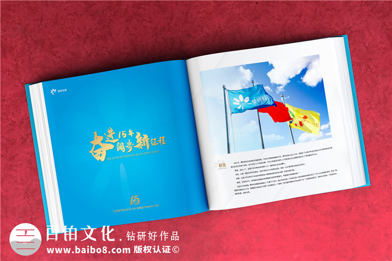 公司周年紀念畫(huà)冊排版-集團成立十五周年圖畫(huà)冊設計