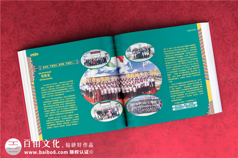 脫貧攻堅成就畫(huà)冊-扶貧工作隊員離別留念相冊影集制作