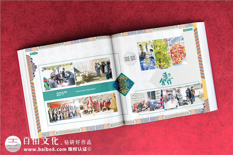 脫貧攻堅成就畫(huà)冊-扶貧工作隊員離別留念相冊影集制作