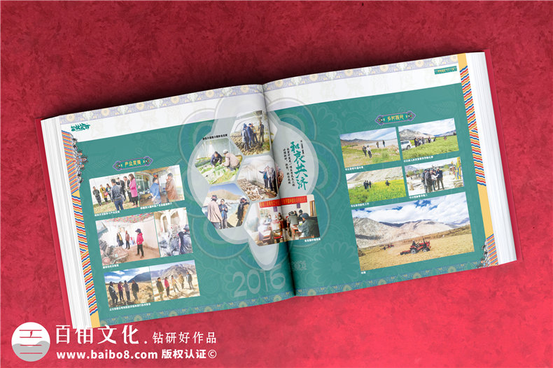 脫貧攻堅成就畫(huà)冊-扶貧工作隊員離別留念相冊影集制作