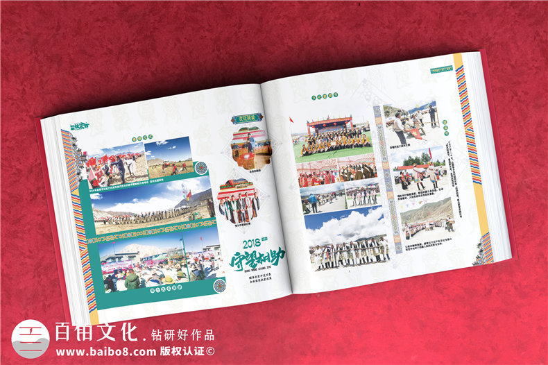 脫貧攻堅成就畫(huà)冊-扶貧工作隊員離別留念相冊影集制作