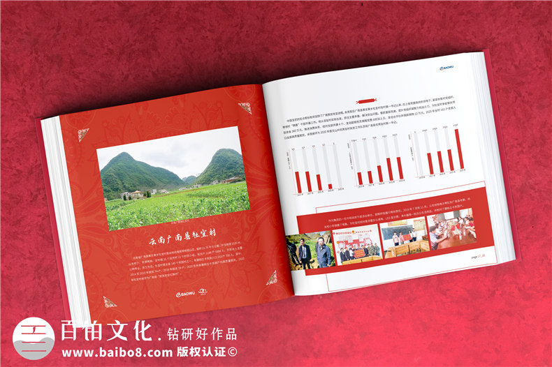 定點(diǎn)幫扶決勝脫貧攻堅紀實(shí)勝利相冊設計-扶貧畫(huà)冊制作