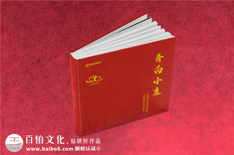 定點(diǎn)幫扶決勝脫貧攻堅紀實(shí)勝利相冊設計-扶貧畫(huà)冊制作