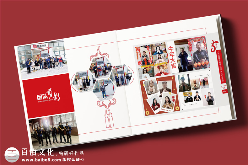 物流公司成立5周年紀念畫(huà)冊-員工周年相冊制作紙質(zhì)
