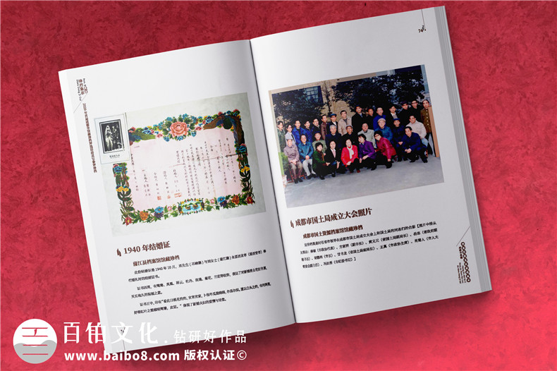 政府職能部門(mén)檔案館宣傳畫(huà)冊-事業(yè)單位工作成果出書(shū)