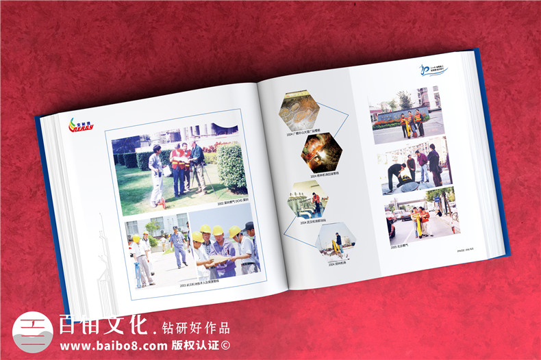 公司成立20周年畫(huà)冊-科技工程企業(yè)年度精裝影集怎么制作