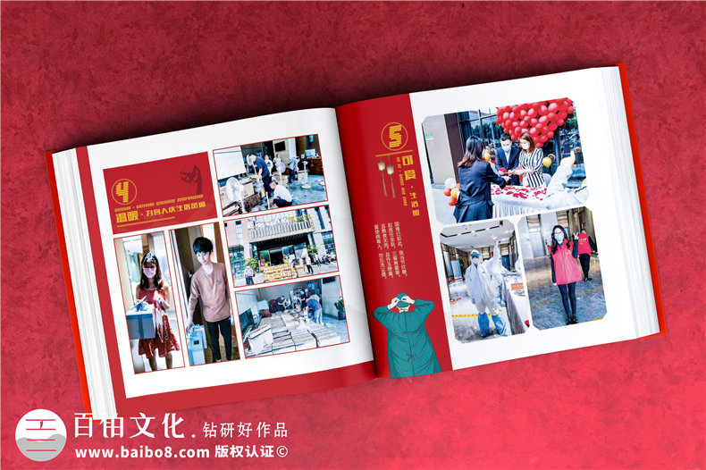 抗疫時(shí)期專(zhuān)屬相冊影集制作-疫情防控隔離點(diǎn)志愿者服務(wù)紀實(shí)畫(huà)冊印刷