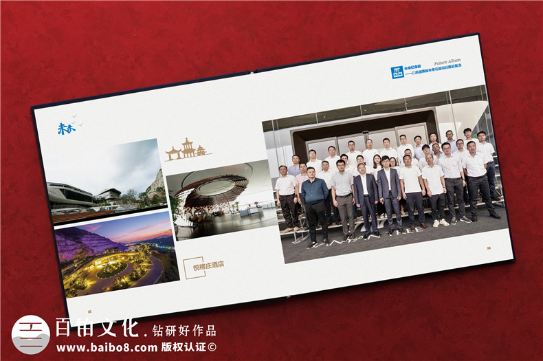 項目部團隊相冊制作-項目結束圖片做成影集