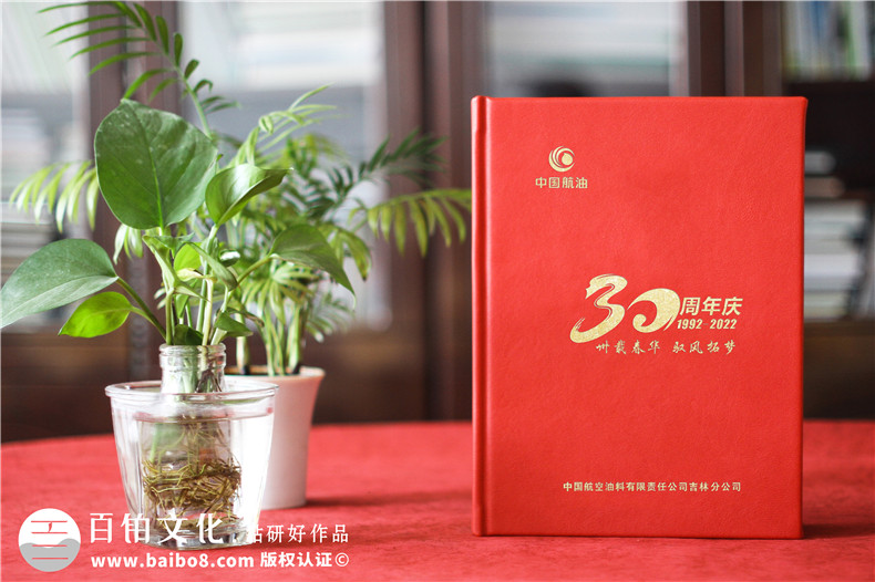 公司成立三十周年紀念畫(huà)冊-單位30周年圖冊?xún)热菰O計