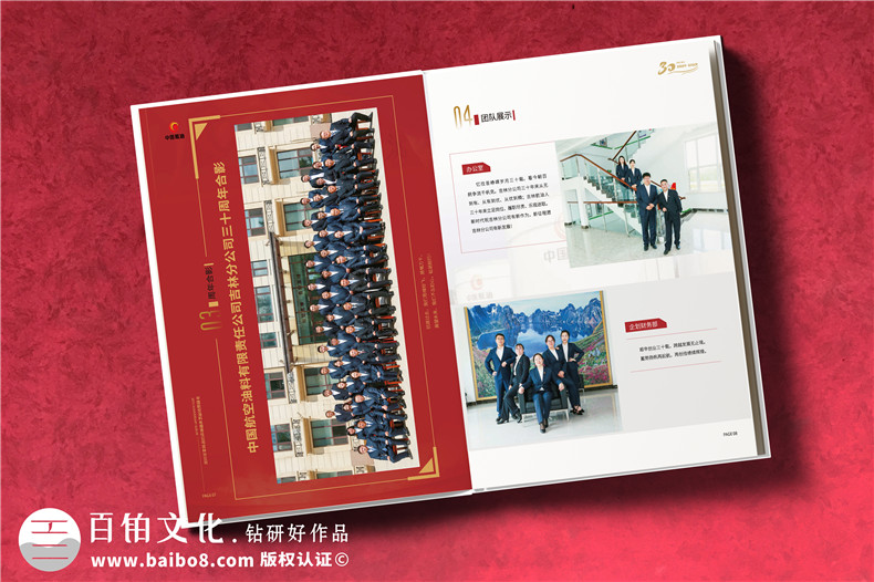 公司成立三十周年紀念畫(huà)冊-單位30周年圖冊?xún)热菰O計