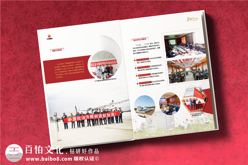 公司成立三十周年紀念畫(huà)冊-單位30周年圖冊?xún)热菰O計