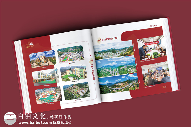 政府周年紀念冊-政府單位年度經(jīng)濟建設工作掠影總結畫(huà)冊