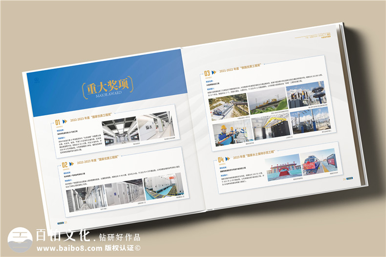 企業(yè)年終總結相冊-工程建設企業(yè)總結相冊設計