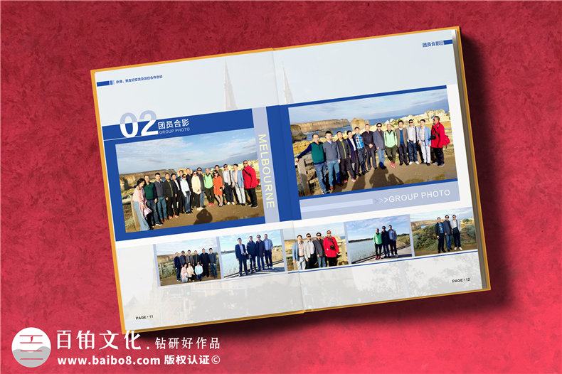 企業(yè)代表團出國考察紀念冊定制-培訓學(xué)習留念相冊