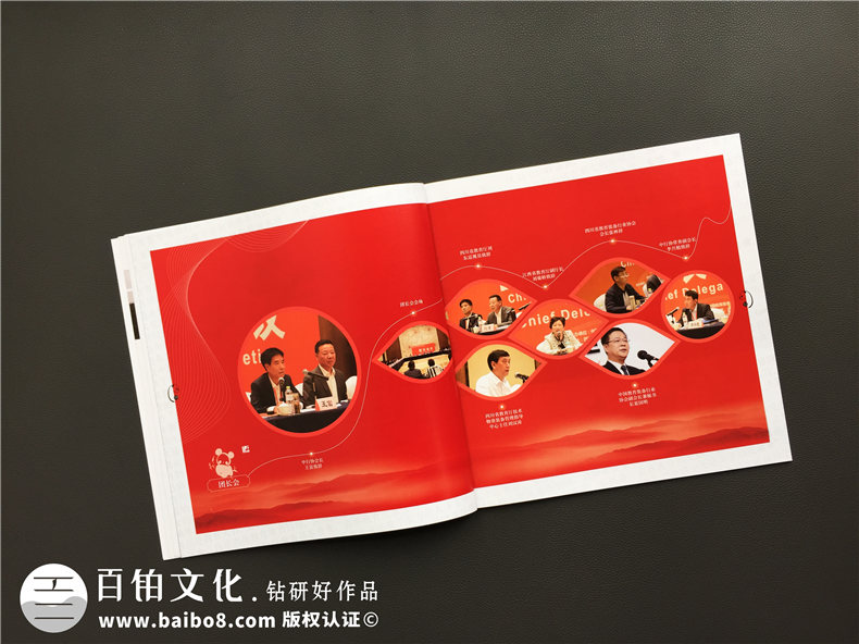 企業(yè)相冊制作-大型活動(dòng)現場(chǎng)紀念相冊設計-把傳統元素引入畫(huà)冊
