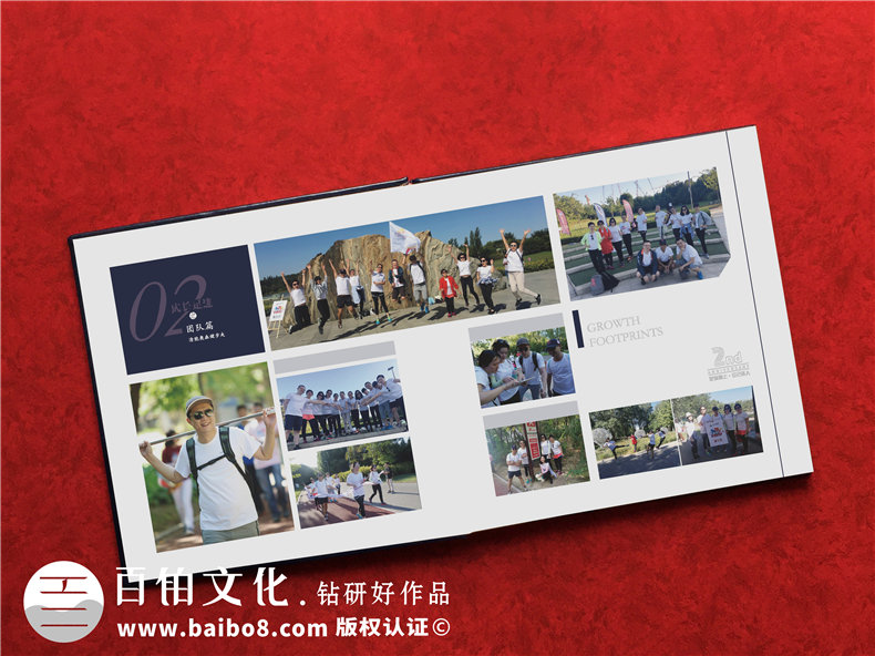 高端企業(yè)周年慶畫(huà)冊設計制作方案賞析-布面燙金紀念相冊案例模板