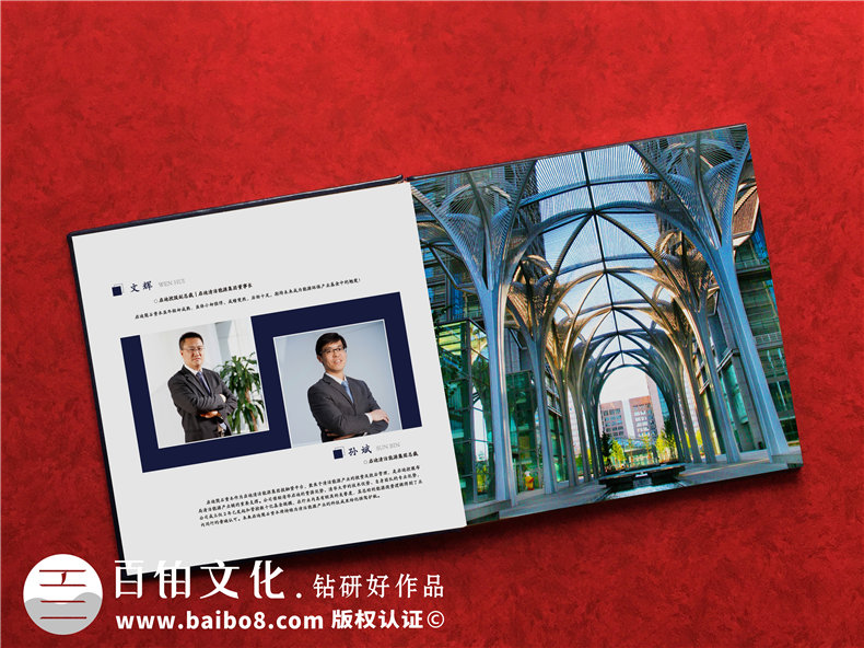 高端企業(yè)周年慶畫(huà)冊設計制作方案賞析-布面燙金紀念相冊案例模板
