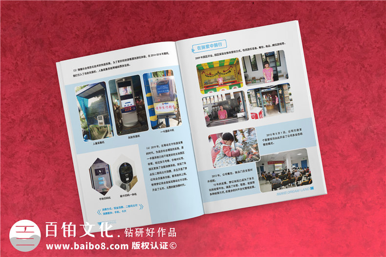 企業(yè)成立十周年文化畫(huà)冊設計-園區10年成長(cháng)紀念相冊式宣傳冊策劃