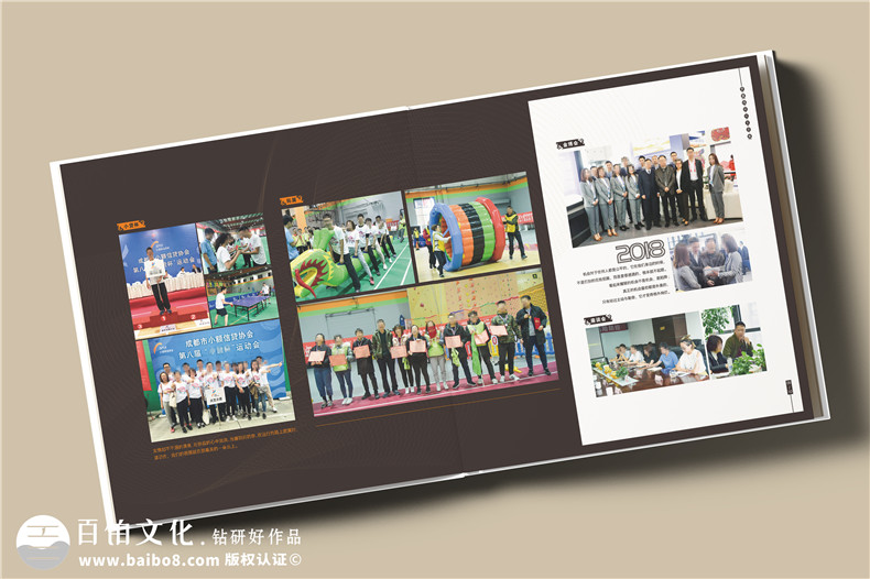 企業(yè)5周年度回憶錄故事冊怎么設計-制作員工工作生活的紀念相冊集