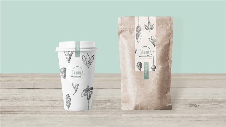 茶飲品牌VI設計 現煮茶飲vi設計