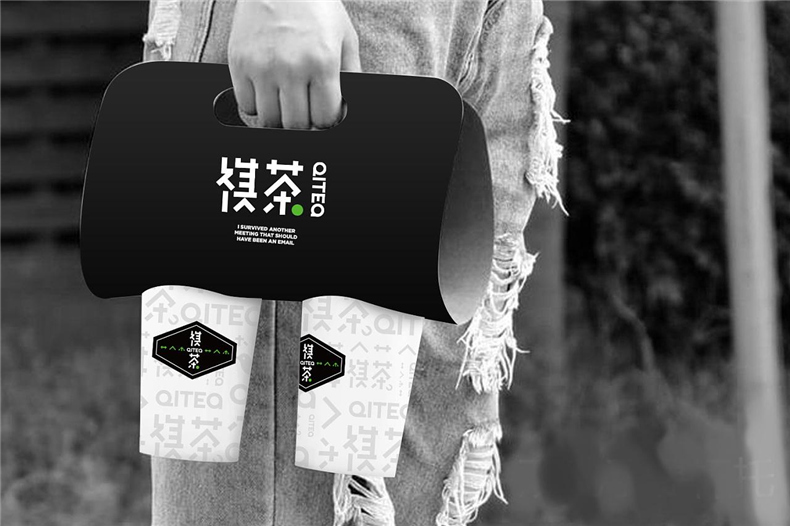 茶飲品牌VI設計 現煮茶飲vi設計