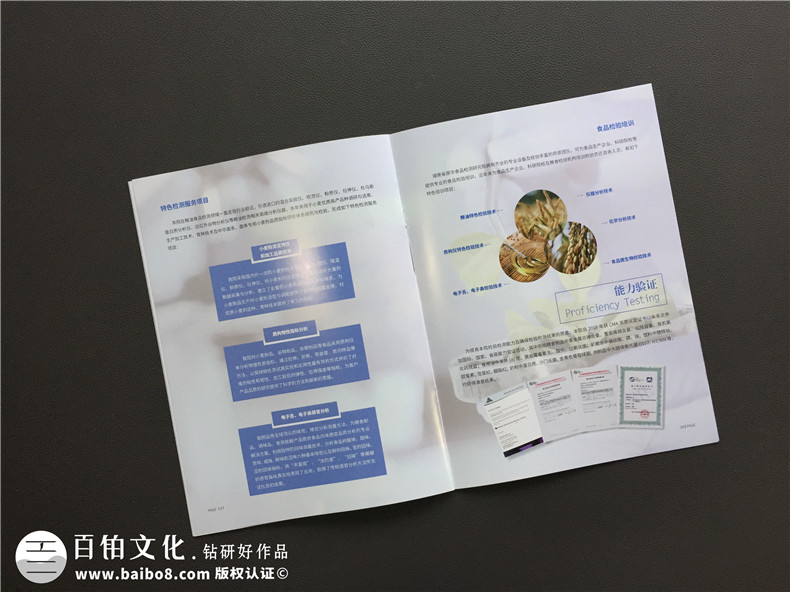 【食品檢測公司宣傳冊設計】食品企業(yè)畫(huà)冊制作-長(cháng)沙畫(huà)冊設計公司