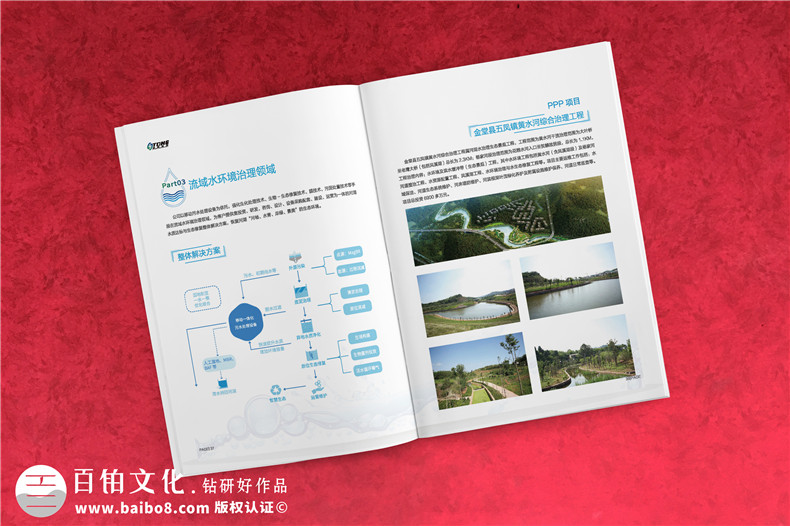 水處理凈化工程公司宣傳手冊設計-工業(yè)固廢處置環(huán)評企業(yè)畫(huà)冊制作