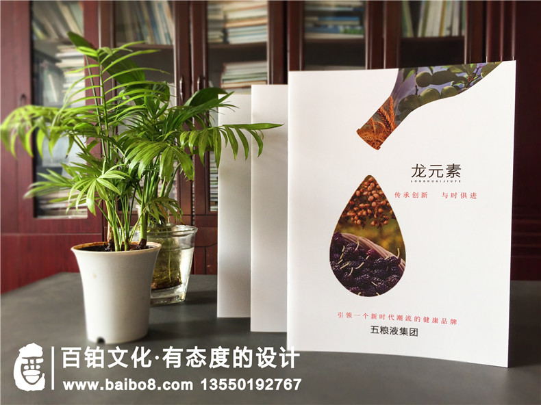 酒業(yè)公司招商加盟宣傳冊設計-白酒水產(chǎn)品畫(huà)冊樣本制作-五糧液集團