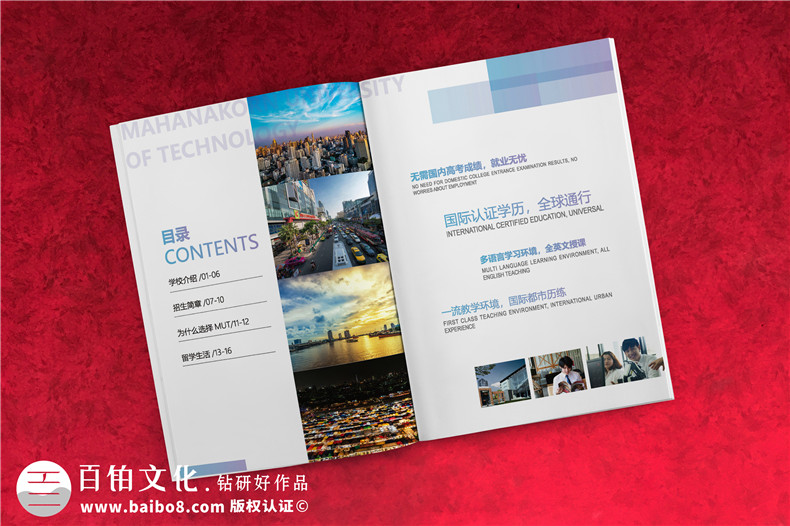 招生簡(jiǎn)章畫(huà)冊設計-高校招生宣傳手冊如何制作