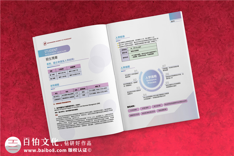 招生簡(jiǎn)章畫(huà)冊設計-高校招生宣傳手冊如何制作