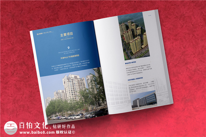 建筑畫(huà)冊設計-建設工程項目管理公司宣傳冊
