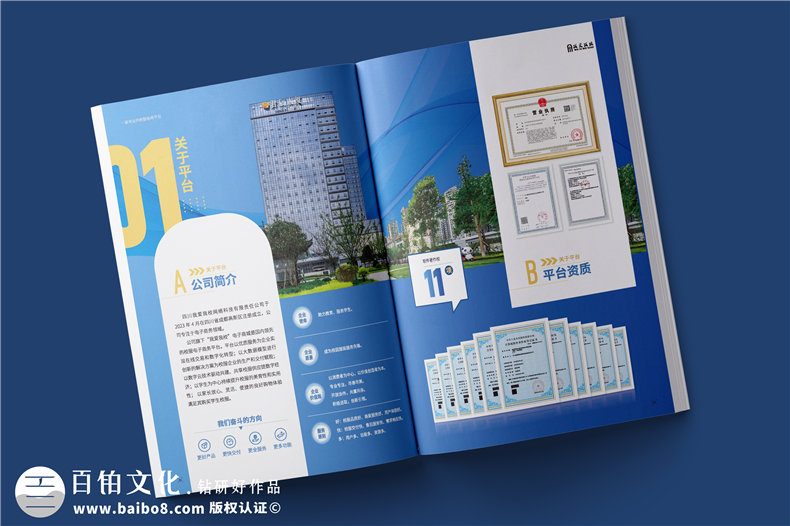 電商平臺簡(jiǎn)介宣傳冊設計-校服電商采購平臺畫(huà)冊