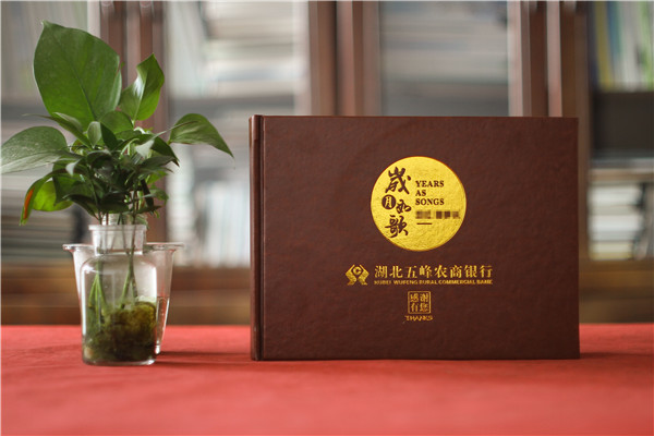 農商銀行總經(jīng)理入職一周年員工送紀念冊-領(lǐng)導懷念相冊