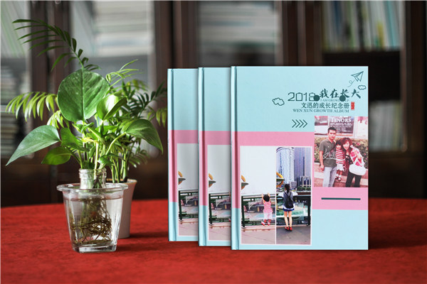 【寶寶成長(cháng)紀念冊定制】 寶貝童年相冊設計 兒童百天照影集制作